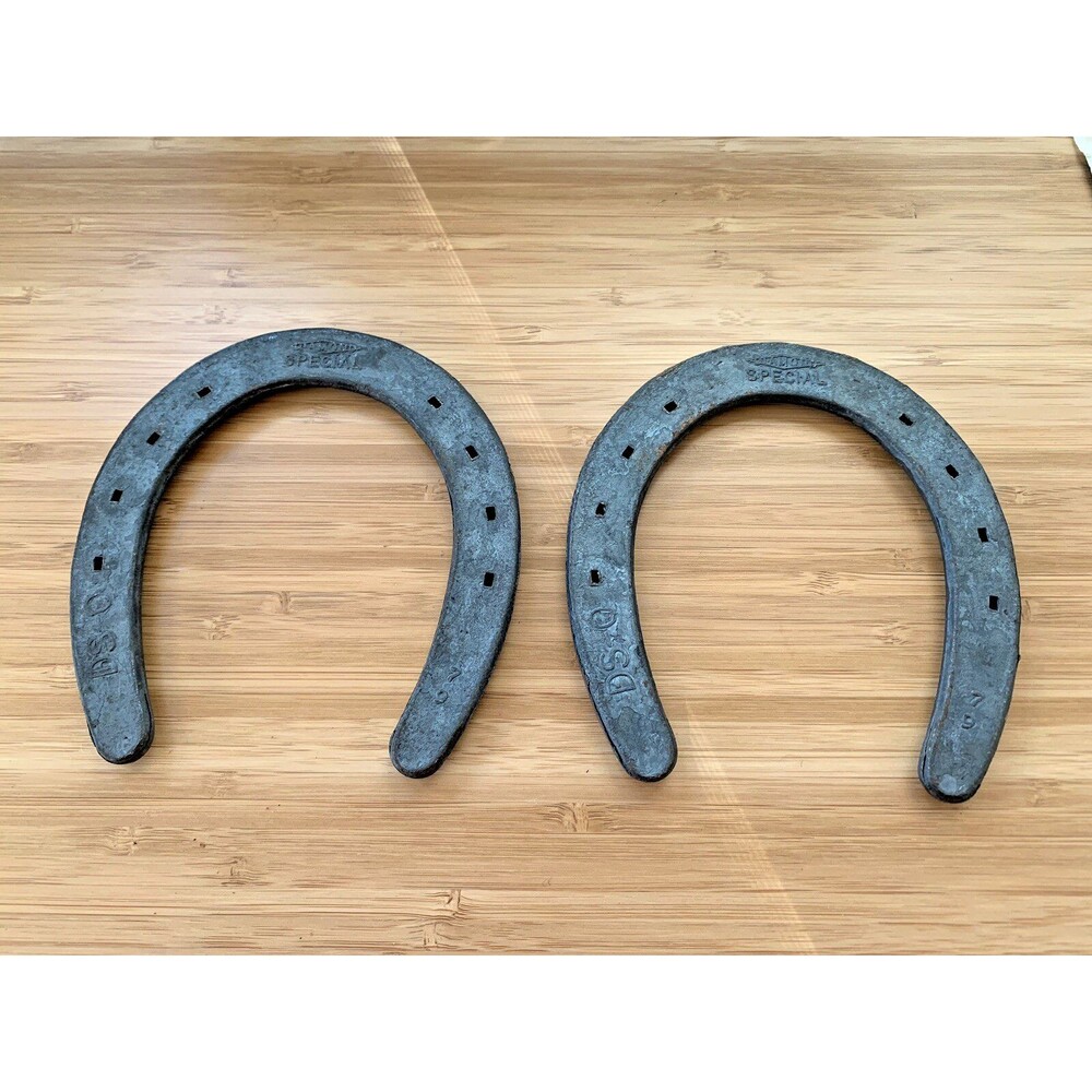 Vintage Diamond Special Horseshoes Horse shoes 5” Rustic Farm House Decor (2)